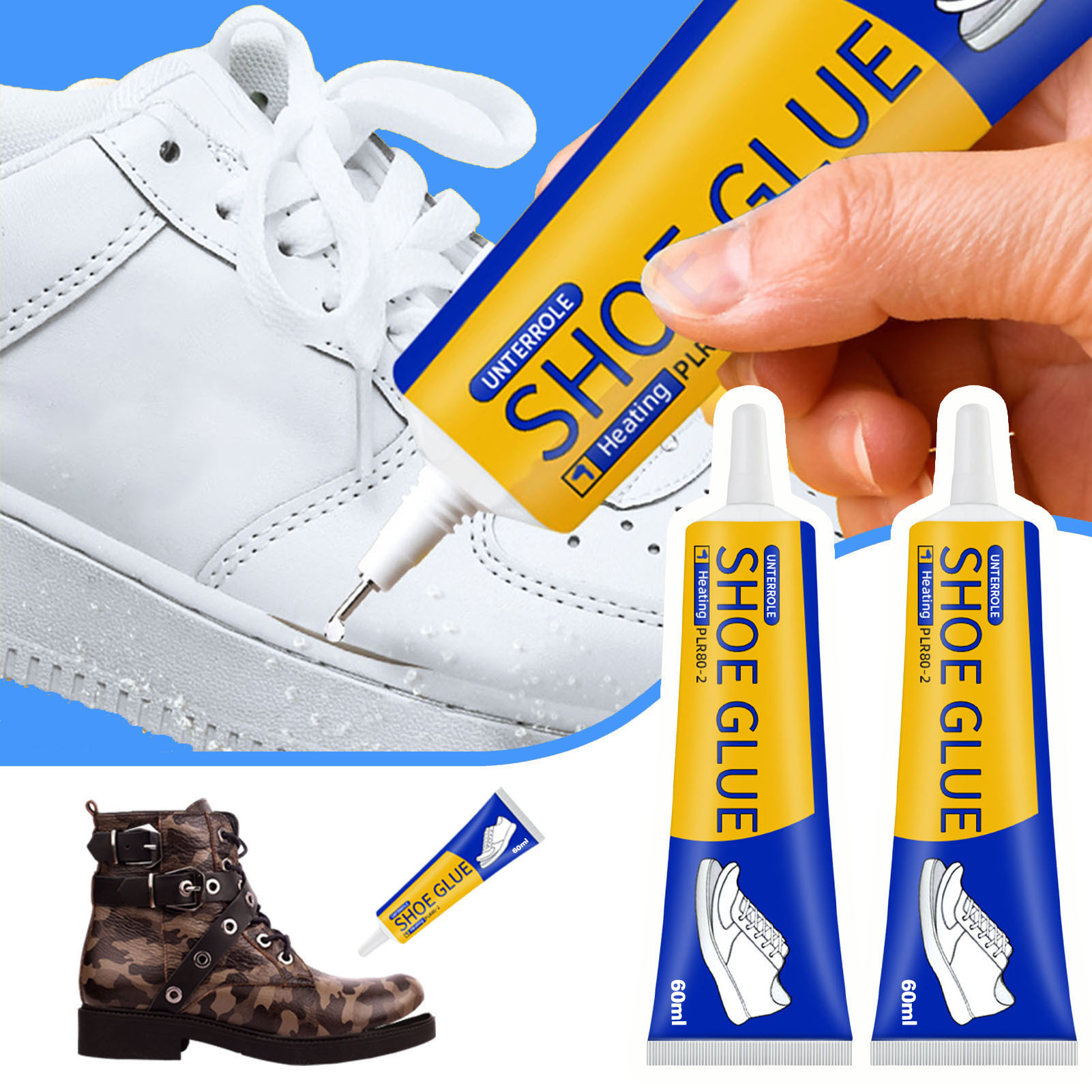 Sneakers Care - Adhesivo fuerte para zapatos, 1/2/3 Uds.,