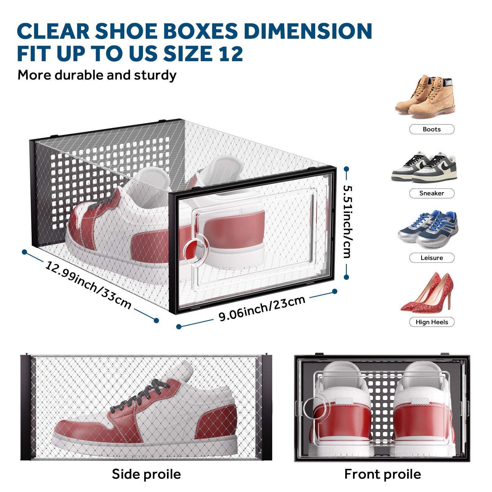 Cajas de zapatos transparentes - Shoe Box Display reseña y precio