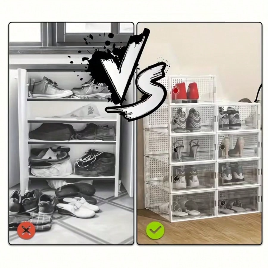 Cajas de zapatos transparentes - Shoe Box Display reseña y precio